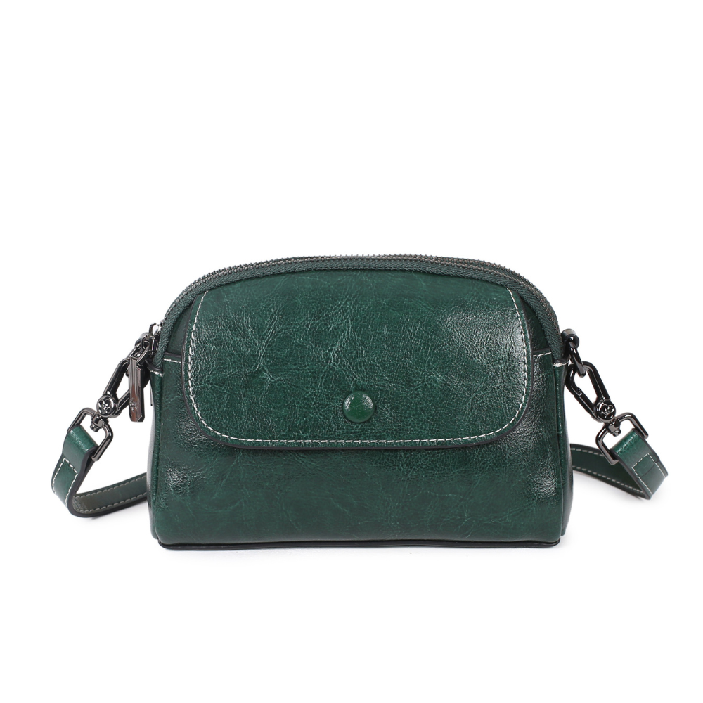 BELLANA™ – 光沢本革ショルダーバッグ