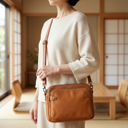 AUREMI™ 3区画ショルダーバッグ（ウォレット内蔵）