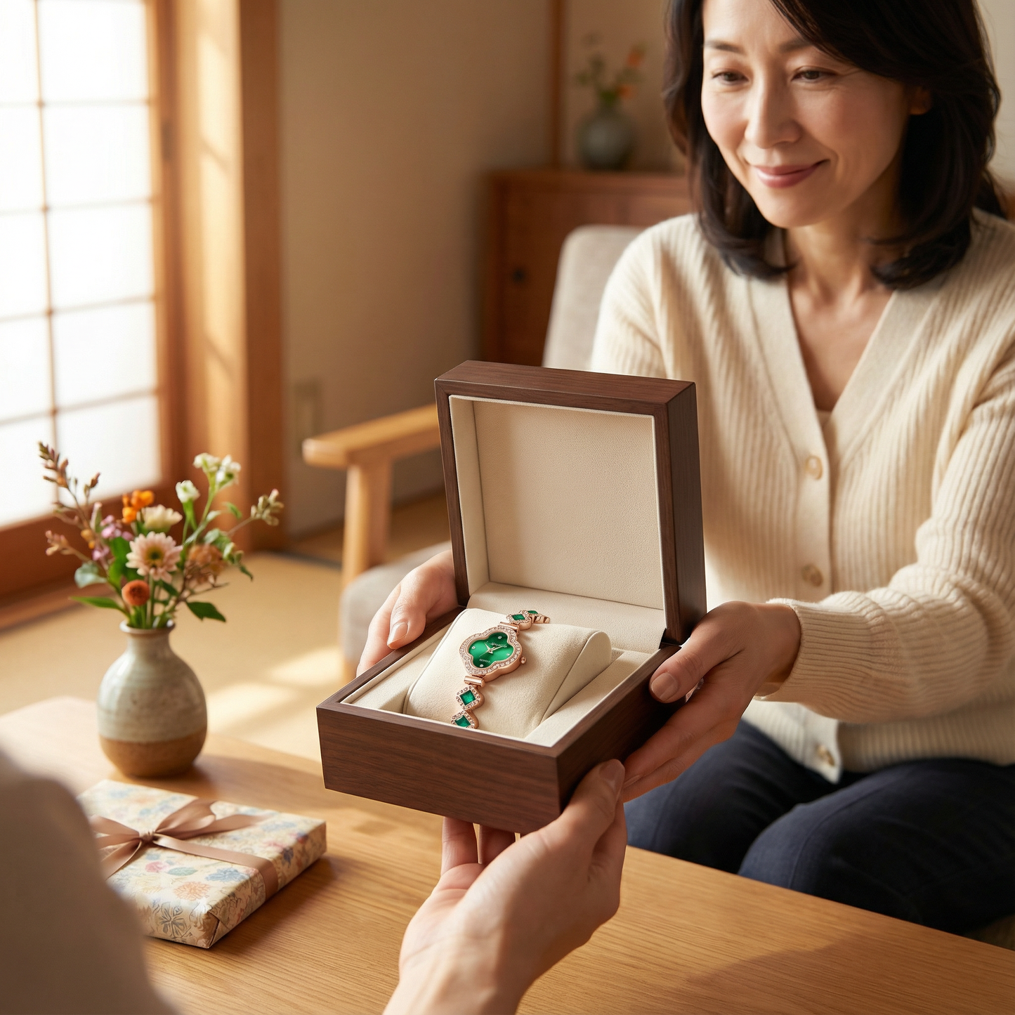 AUREMI™ 四つ葉のクローバー ブレスレットウォッチ