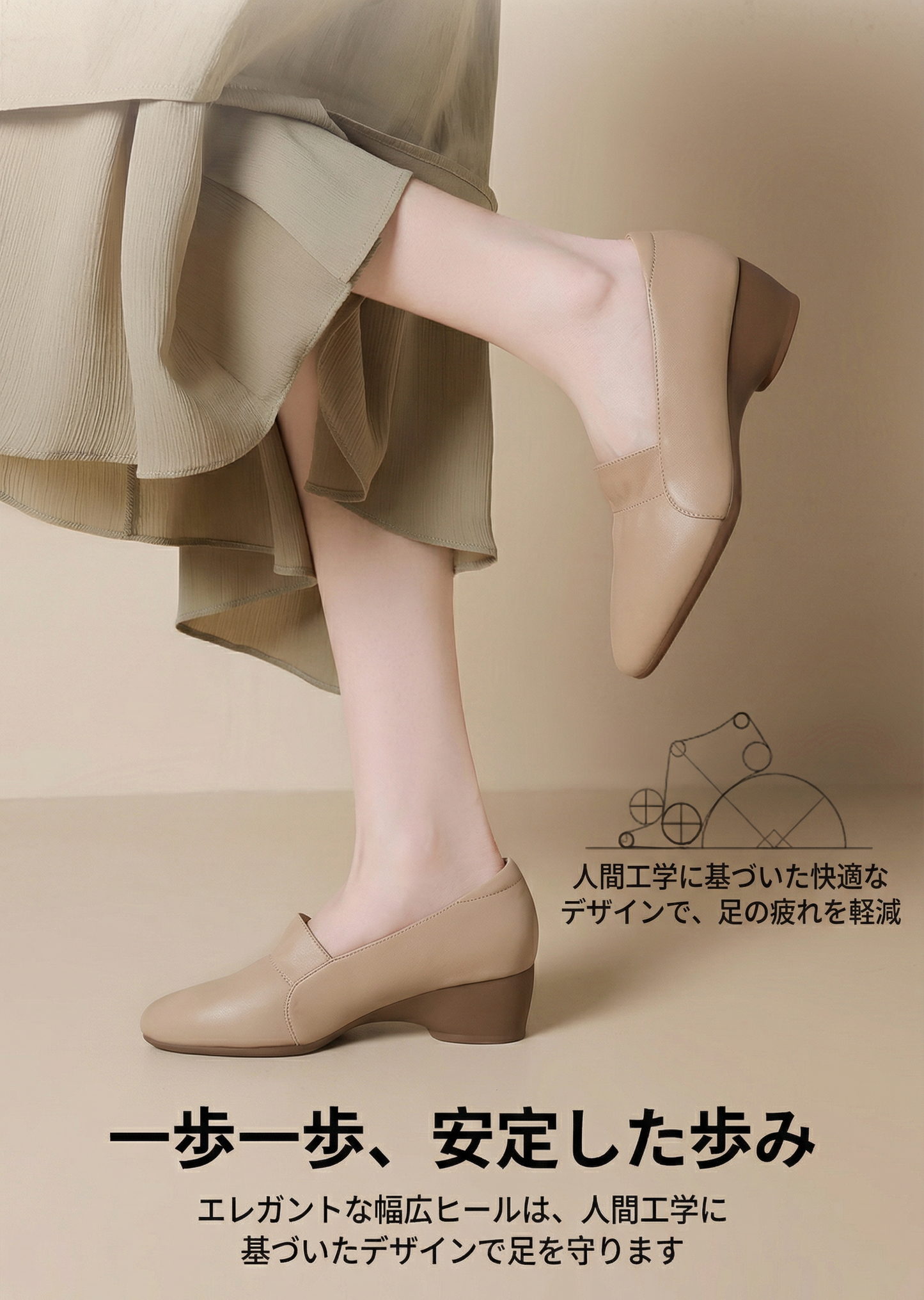 AUREMI™ 一日中楽な美脚パンプス