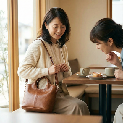 AUREMI™ やわらか素材の2WAYショルダーバッグ