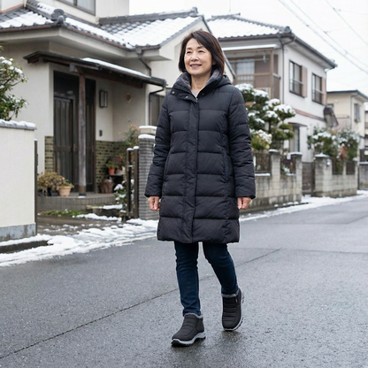 AUREMI™ 裏ボア防寒スリッポン（5E幅広・滑り止め）