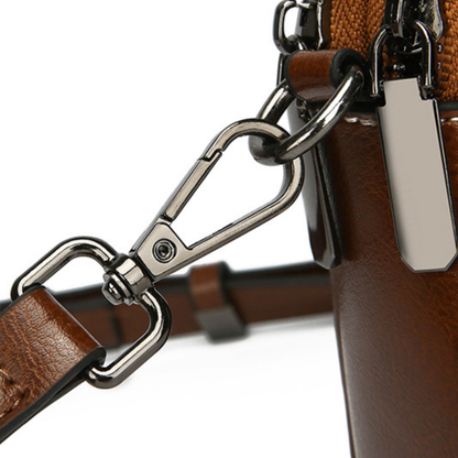 BELLANA™ – 光沢本革ショルダーバッグ