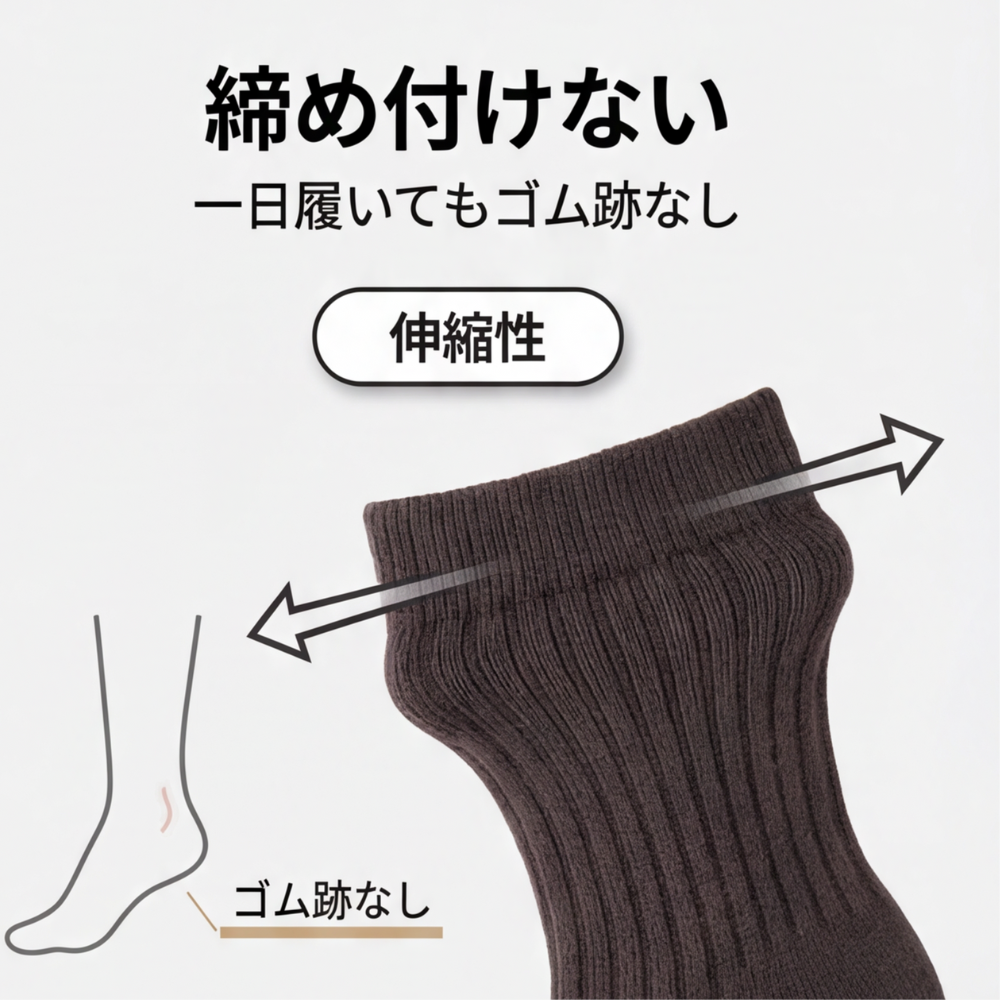 AUREMI™ - あったか裏起毛ソックス（5足セット)