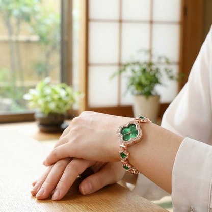 AUREMI™ 四つ葉のクローバー ブレスレットウォッチ