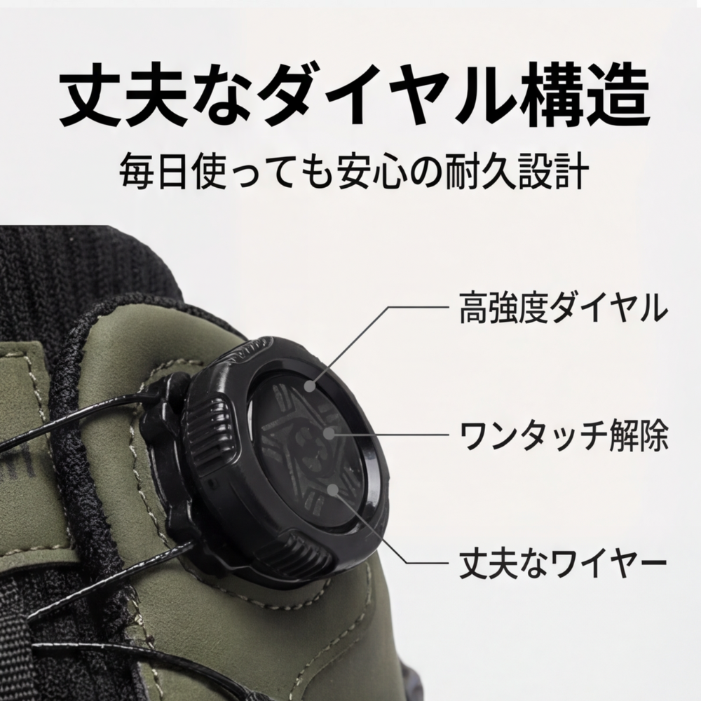AUREMI™ ダイヤルロック厚底スニーカー