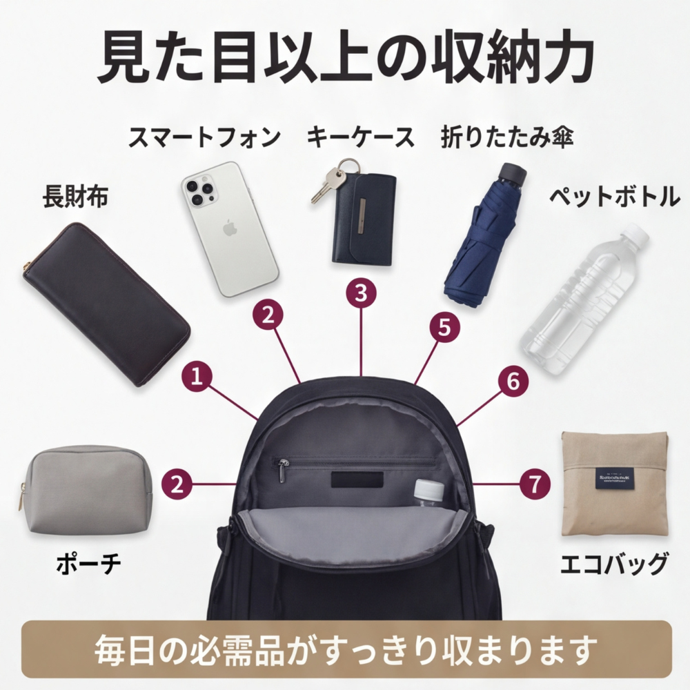 AUREMI™ 軽量マルチポケットバックパック
