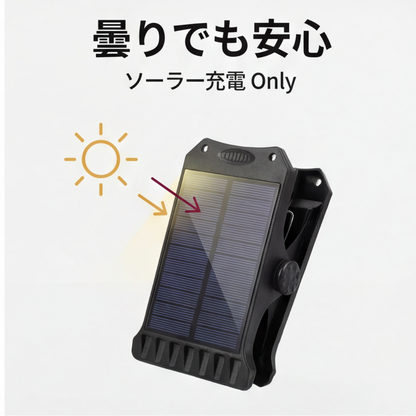 AUREMI™ クリップ式ソーラーセンサーライト（SOLAR充電）