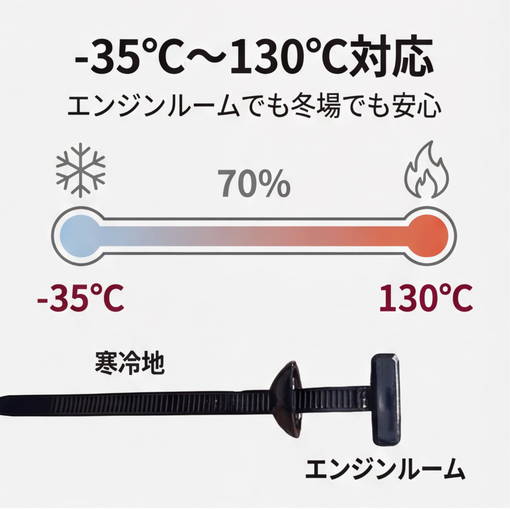 AUREMI™ T型ロック結束バンド（車補修用・50組）