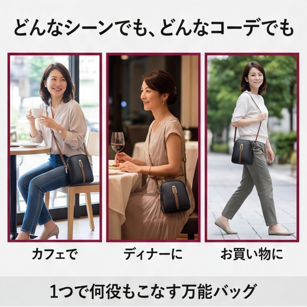 AUREMI™ 大人のミニショルダーバッグ