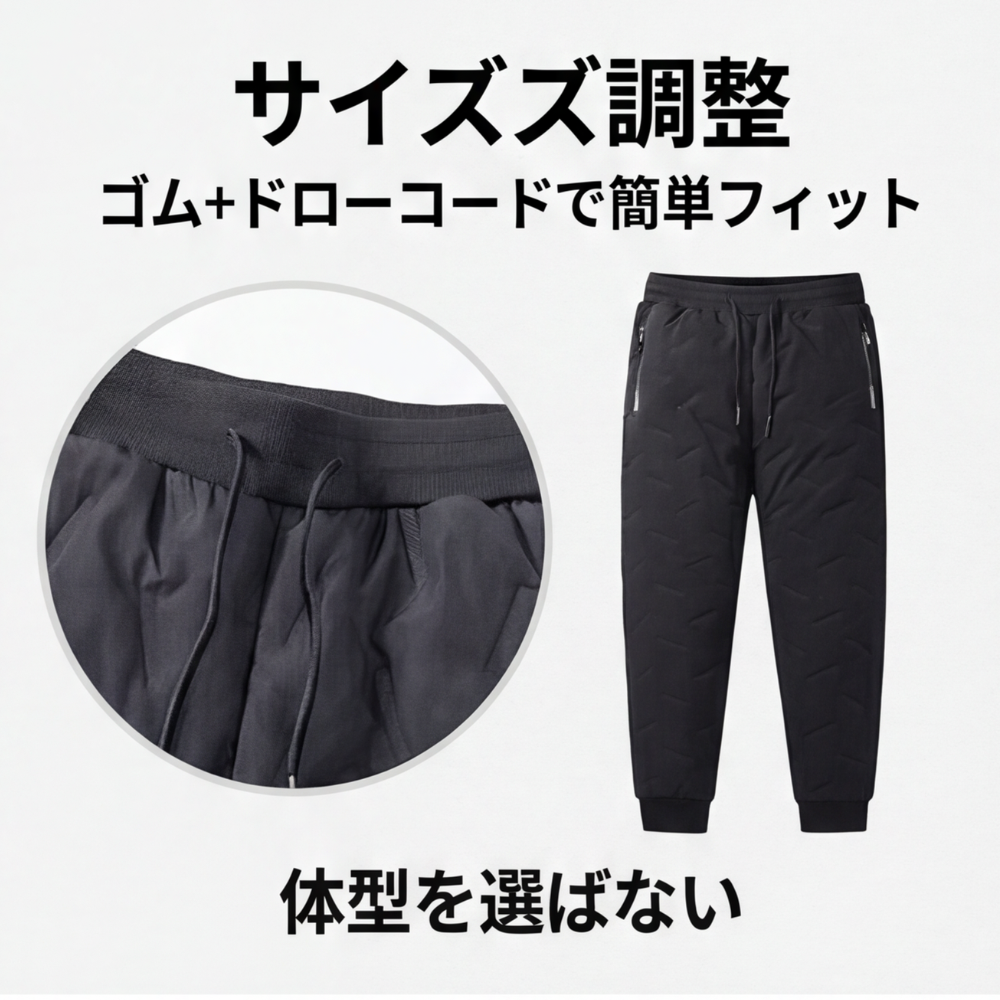 AUREMI™ 裏起毛防寒パンツ（防風タイプ）