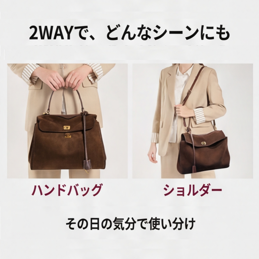 AUREMI™ 2WAYショルダーバッグ（大容量）