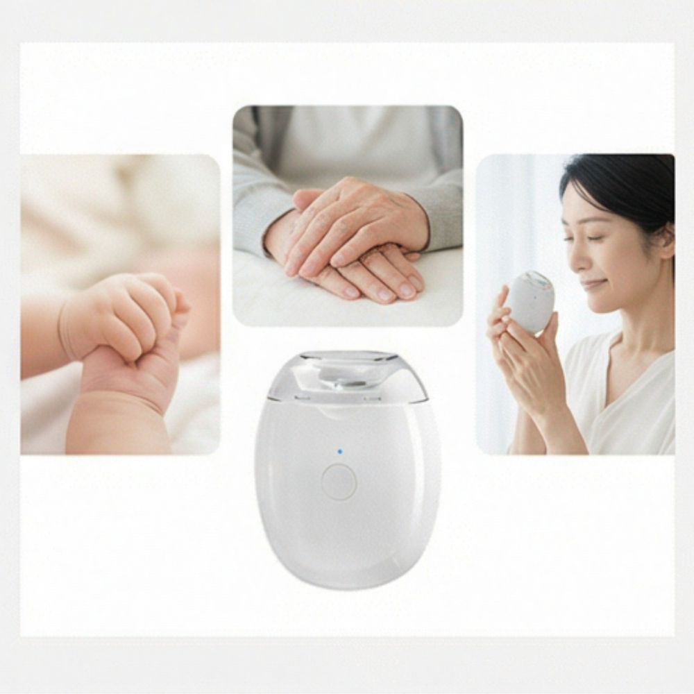 AUREMI™ 赤ちゃんにも安心な電動爪切り（LED付き）