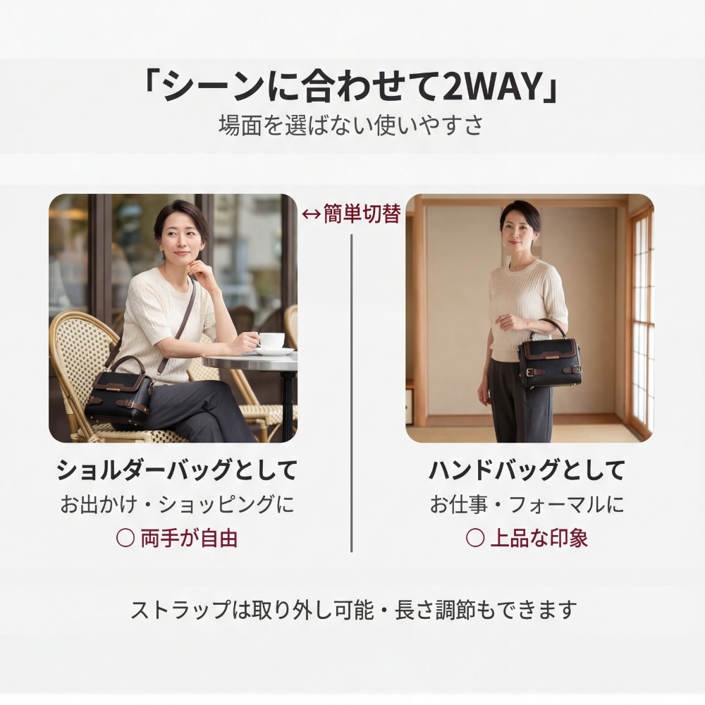 AUREMI™ 2WAYショルダーバッグ