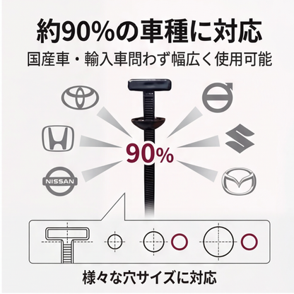 AUREMI™ T型ロック結束バンド（車補修用・50組）