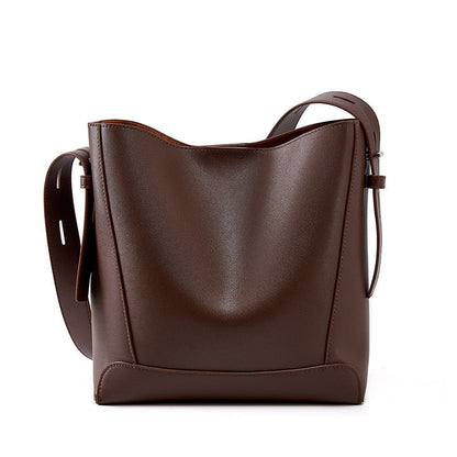 AUREMI™ 本革バケットバッグ