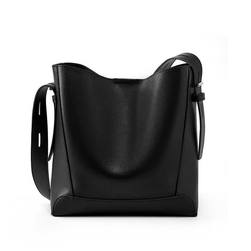 AUREMI™ 本革バケットバッグ