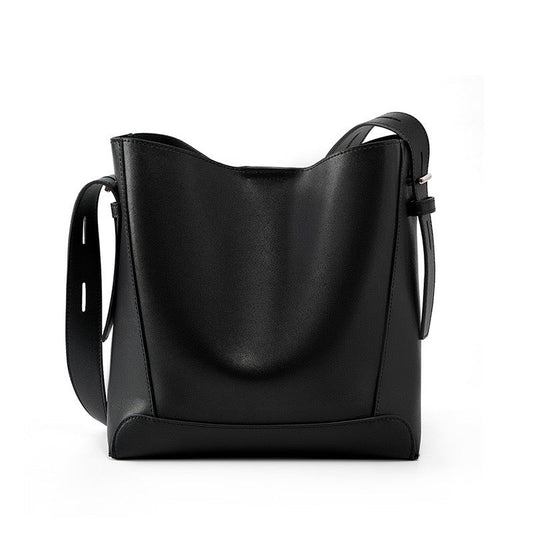 AUREMI™ 本革バケットバッグ