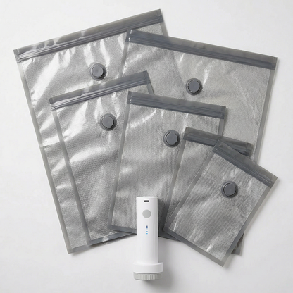 AUREMI™ 真空圧縮バッグセット（電動ポンプ付き）（6個入り）