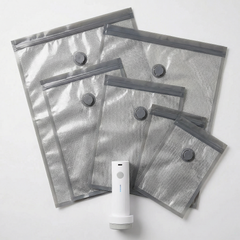 AUREMI™ 真空圧縮バッグセット（電動ポンプ付き）（6個入り）