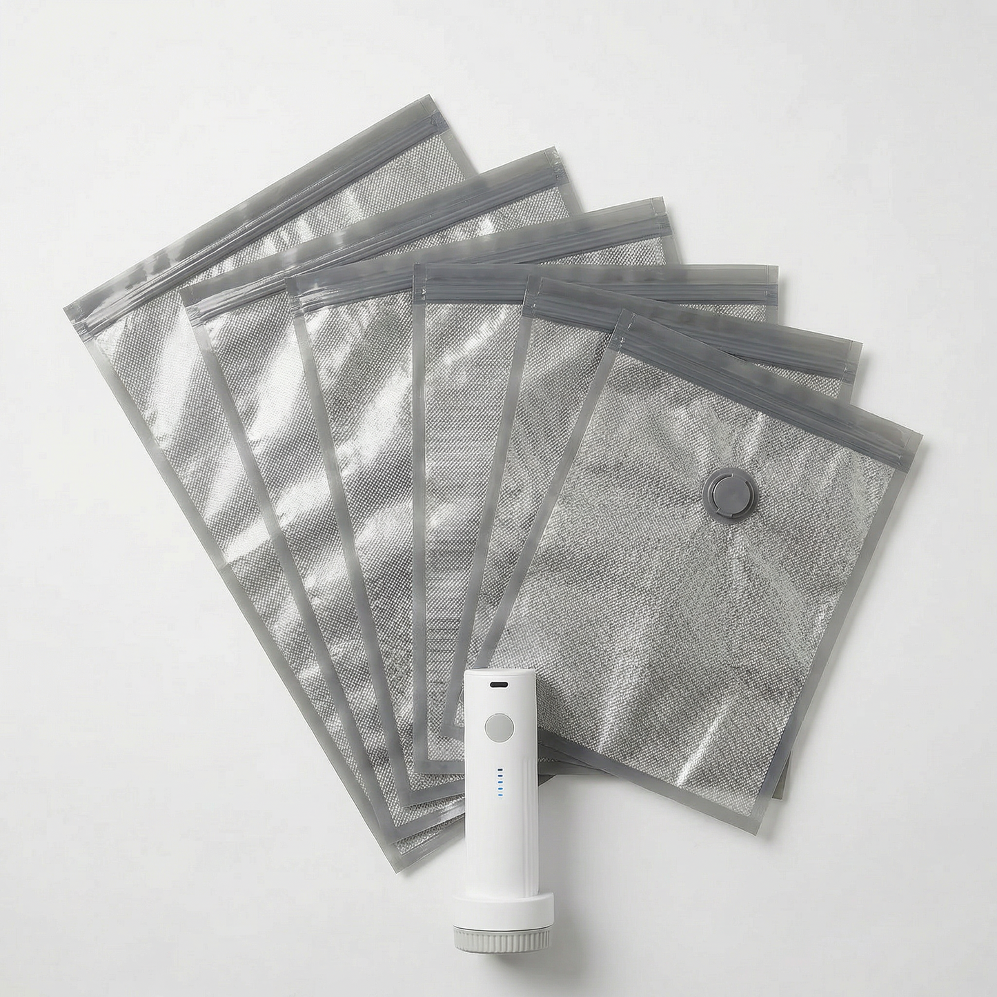 AUREMI™ 真空圧縮バッグセット（電動ポンプ付き）（6個入り）
